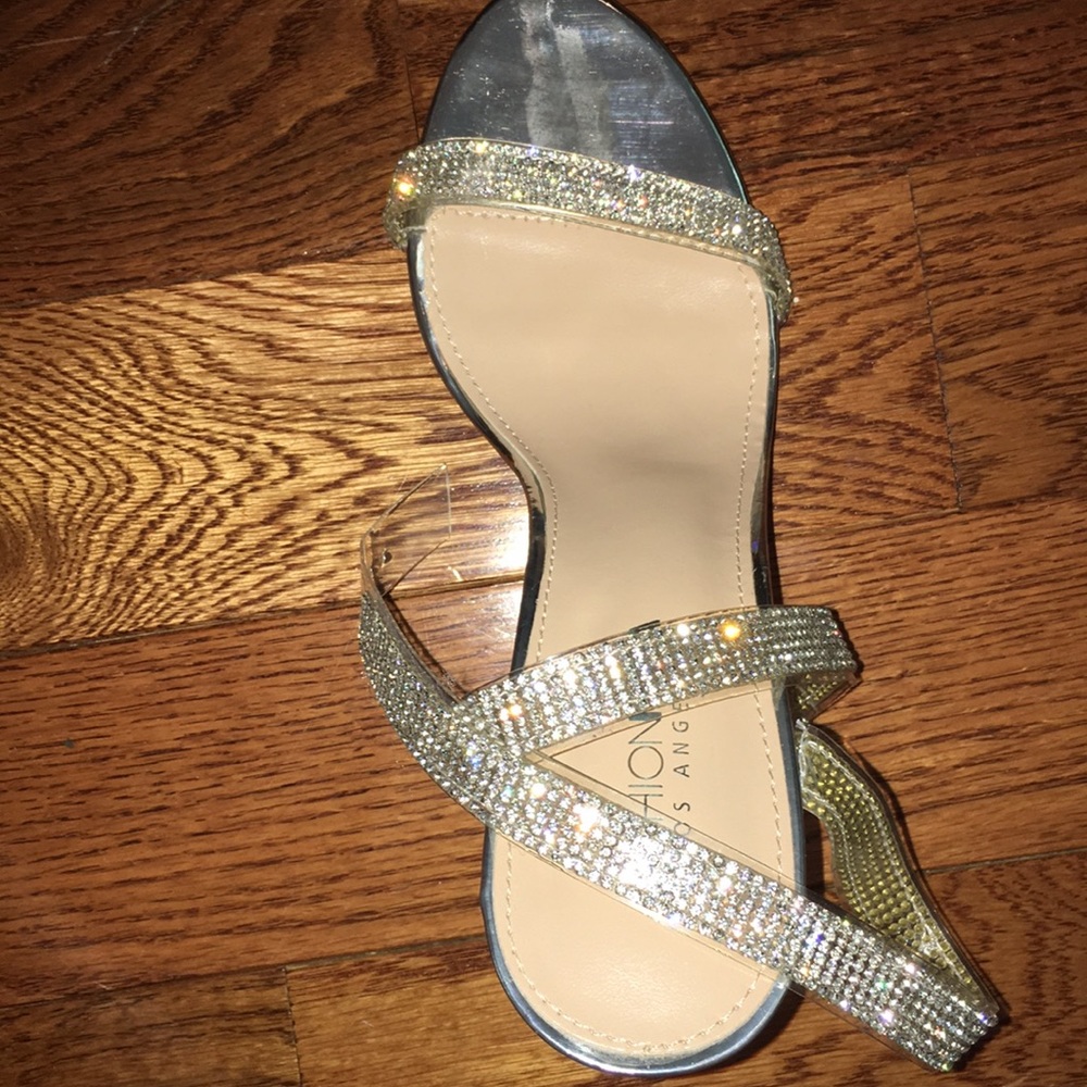 The Rhinestone Glass Slipper heels
